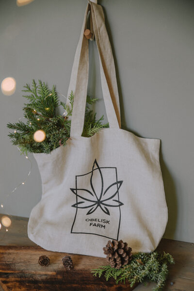 Hemp tote bag